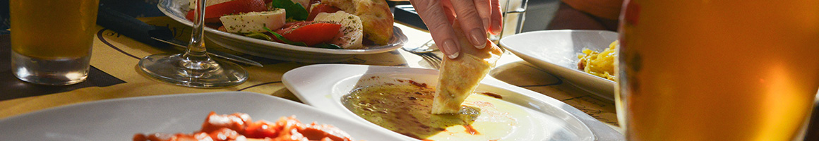 Eating Deli Greek Mediterranean at Mardini's Deli Cafe restaurant in Menlo Park, CA.